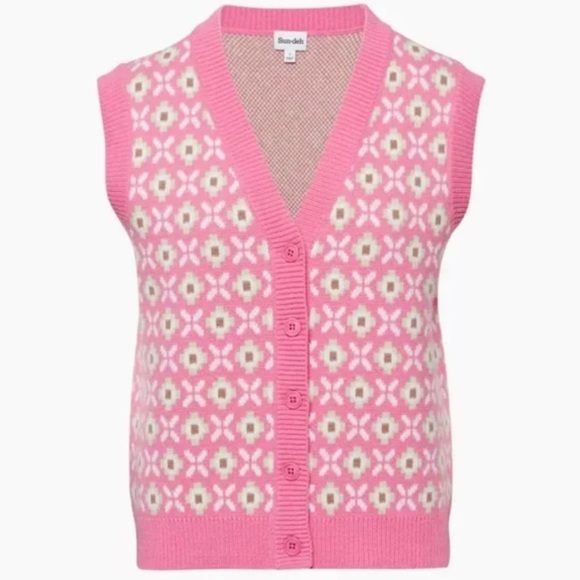 Aritzia Sunday Best Preston V-Neck Sweater Vest - Picture 1 of 3